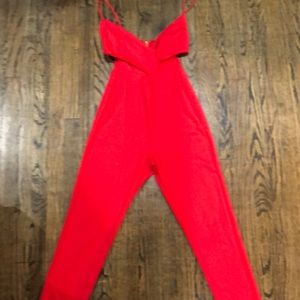 Red jumpsuit